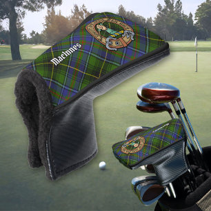 Clan MacInnes Crest over Tartan Golfheadcover