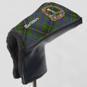 Clan MacInnes Crest over Tartan Golfheadcover (3/4 voorkant)