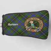 Clan MacInnes Crest over Tartan Golfheadcover (Voorkant)