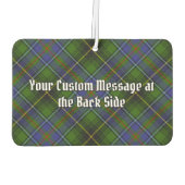 Clan MacInnes Crest over Tartan Luchtverfrisser (Achterkant)