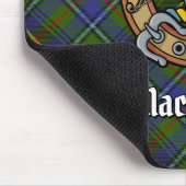 Clan MacInnes Crest over Tartan Muismat (Hoek)