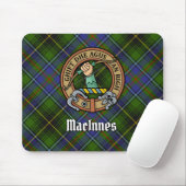 Clan MacInnes Crest over Tartan Muismat (Met muis)