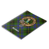Clan MacInnes Crest over Tartan Notitieboek (Linkerzijde)