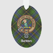 Clan MacInnes Crest over Tartan Ornament (voorkant)
