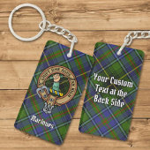 Clan MacInnes Crest over Tartan Sleutelhanger