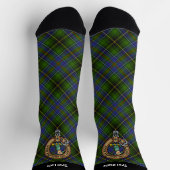 Clan MacInnes Crest over Tartan Sokken (Top)