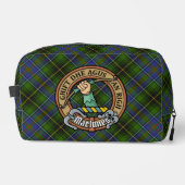 Clan MacInnes Crest over tartan Toilettasje (Voorkant)