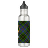 Clan MacInnes Crest over Tartan Waterfles (Rechts)