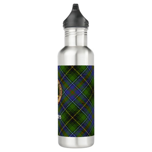 Clan MacInnes Crest over Tartan Waterfles (Rechts)