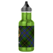 Clan MacInnes Crest over tartan Waterfles (Rechts)