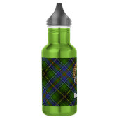 Clan MacInnes Crest over tartan Waterfles (Links)
