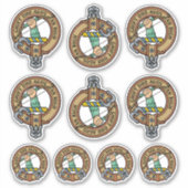 Clan MacInnes Crest Sticker Set (Voorkant)