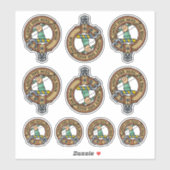 Clan MacInnes Crest Sticker Set (Vel)