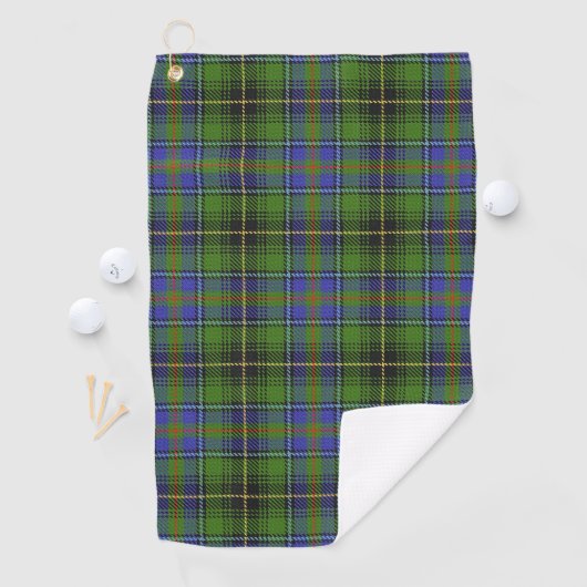 Clan MacInnes Scottish Tartan Golfhanddoek (Insitu)