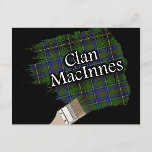 Clan MacInnes Scottish Tartan Paint Brush Briefkaart