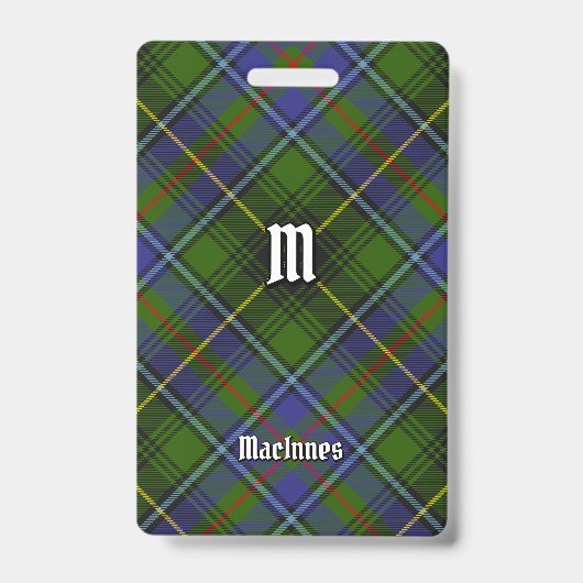 Clan MacInnes Tartan Badge (Voorzijde)
