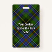 Clan MacInnes Tartan Badge (Achterkant)