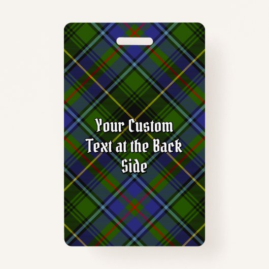 Clan MacInnes Tartan Badge (Achterkant)