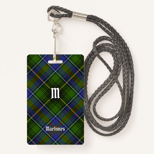 Clan MacInnes Tartan Badge (Voorkant met draagriem)