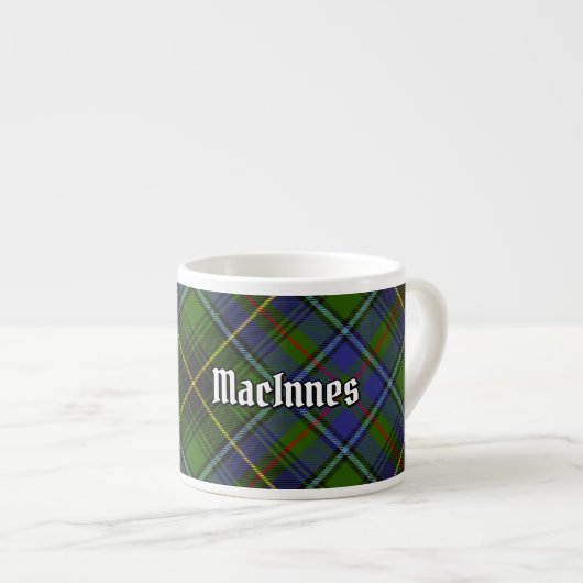 Clan MacInnes Tartan Espresso Kop (Voorkant rechts)