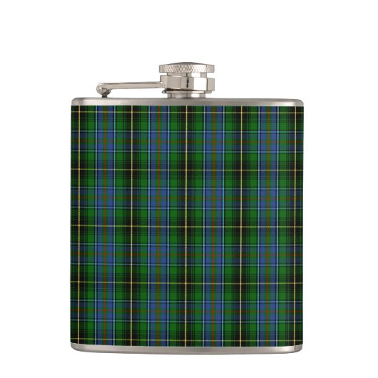 Clan MacInnes Tartan Heupfles (Voorkant)