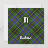 Clan MacInnes Tartan Kaart (Voorkant)
