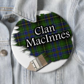 Clan MacInnes Tartan Paint Brush Ronde Button 6,0 Cm (In situ)