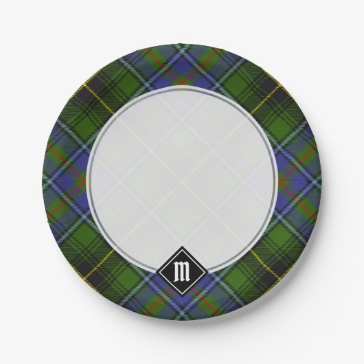 Clan MacInnes Tartan Papieren Bordje (Voorkant)
