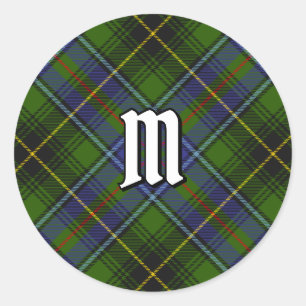 Clan MacInnes Tartan Ronde Sticker