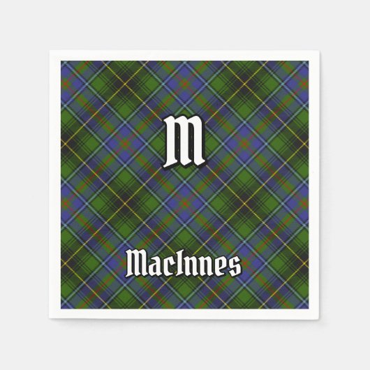 Clan MacInnes Tartan Servet (Voorkant)