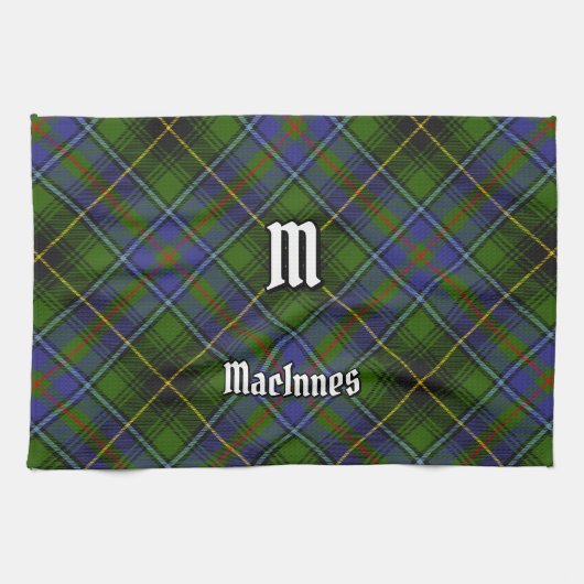 Clan MacInnes Tartan Theedoek (Horizontaal)