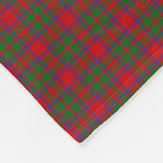 Clan MacIntosh Tartan Fleece Deken (Hoek)