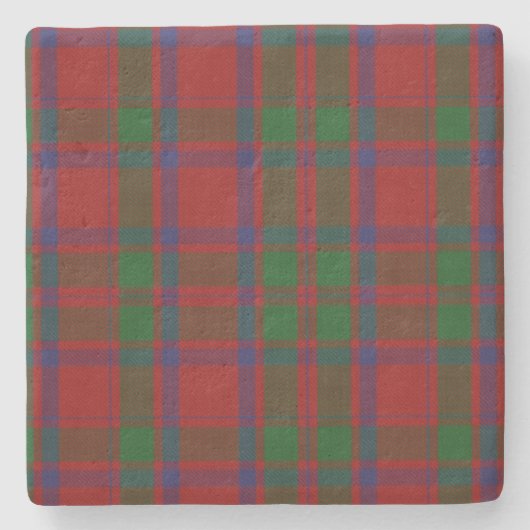 Clan MacIntosh Tartan Pset Stone Onderzetter (Voorkant)