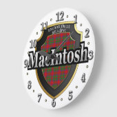 Clan MacIntosh Tartan Scottish Dream Clock Grote Klok (Hoek)