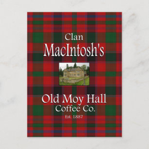 Clan MacIntosh's Old Moy Hall Coffee Co. Briefkaart