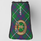 Clan MacIntyre Crest over jagen Tartan Golfheadcover (Draai 90)