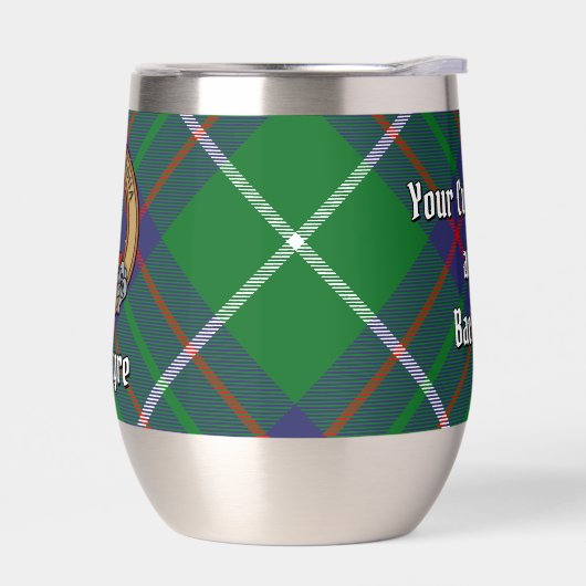 Clan MacIntyre Crest over Tartan (Links)