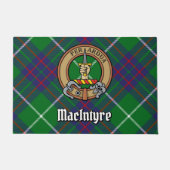 Clan MacIntyre Crest over Tartan Deurmat (Voorkant)