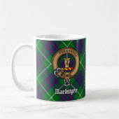 Clan MacIntyre Crest over Tartan Koffiemok (Links)
