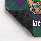 Clan MacIntyre Crest over Tartan Muismat (Hoek)
