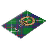 Clan MacIntyre Crest over Tartan Notitieboek (Linkerzijde)