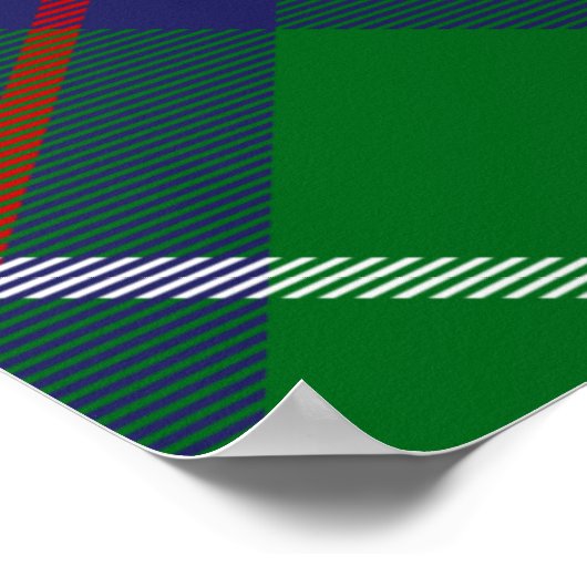 Clan MacIntyre Crest over Tartan Poster (Hoek)