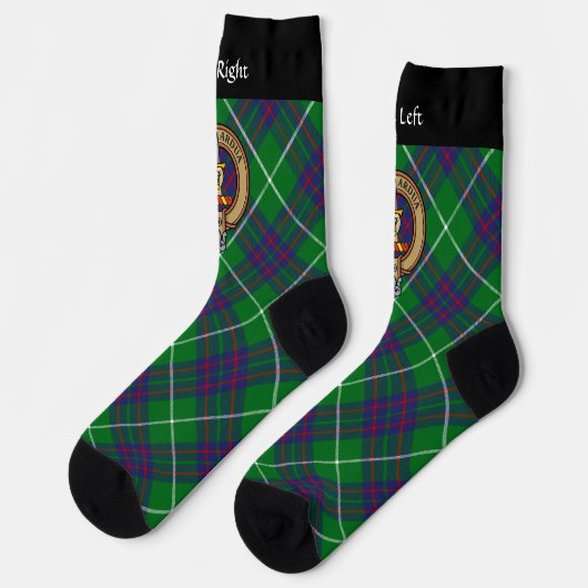 Clan MacIntyre Crest over Tartan Socks Sokken (Links)