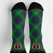 Clan MacIntyre Crest over Tartan Socks Sokken (Top)