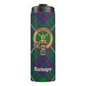 Clan MacIntyre Crest over Tartan Thermosbeker (Voorkant)