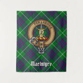 Clan MacIntyre Crest over Tartan Wandkleed (Voorkant)