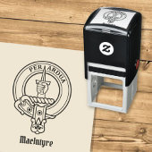 Clan MacIntyre Crest Self-Inking Stamp Zelfinktende Stempel