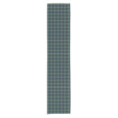 Clan MacIntyre Groen en Blauw Schots Tartan Korte Tafelloper (Voorkant)