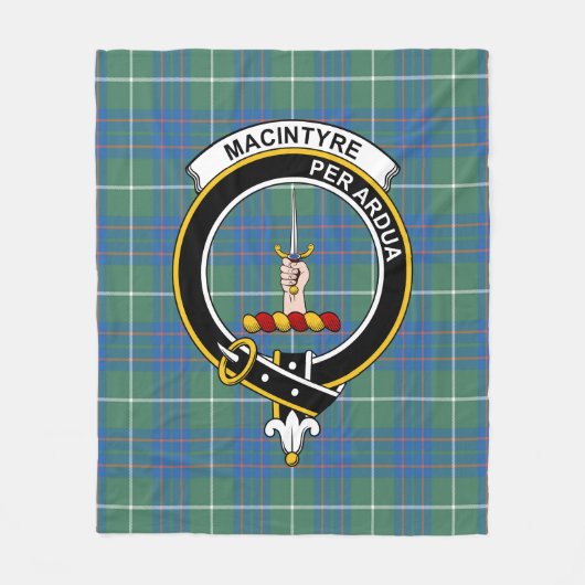 Clan MacIntyre Hunting Ancient Tartan Pset Fleece Deken (Voorkant)