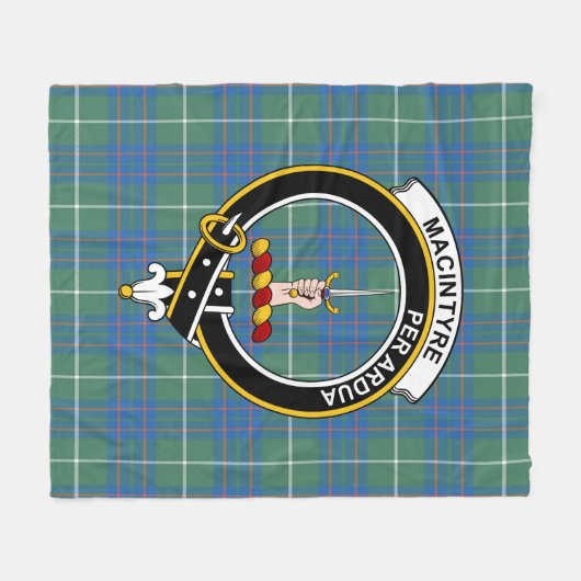 Clan MacIntyre Hunting Ancient Tartan Pset Fleece Deken (Voorkant (Horizontaal))